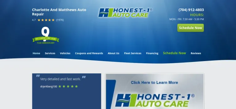 Screenshot Honest 1 Auto Care