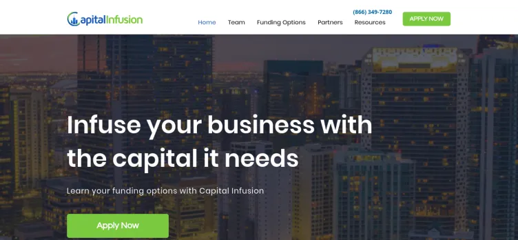 Screenshot Capital Infusion
