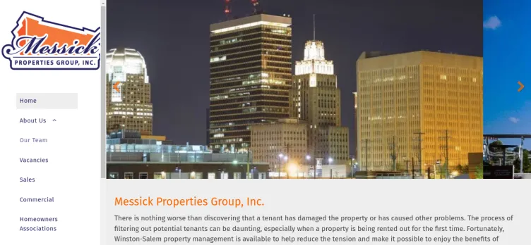 Screenshot Messick Properties Group