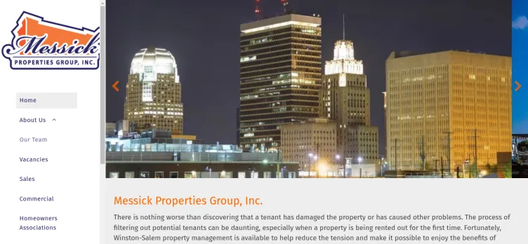 Screenshot Messick Properties Group