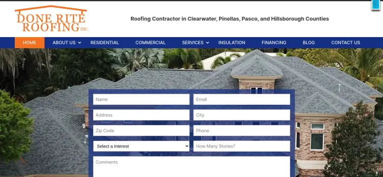 Screenshot Done Rite Roofing