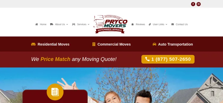 Screenshot Pryco Movers