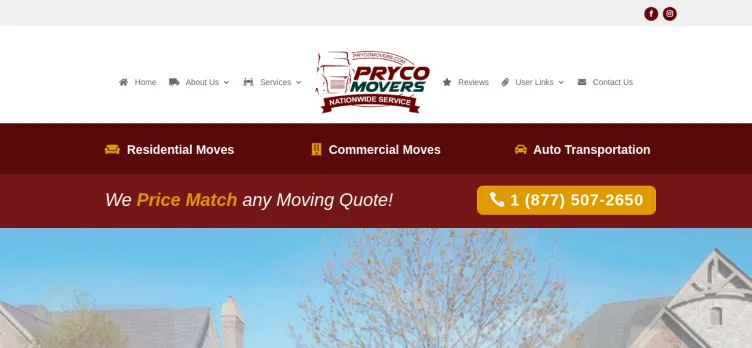 Screenshot Pryco Movers