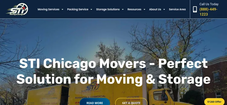 Screenshot STI Moving & Storage