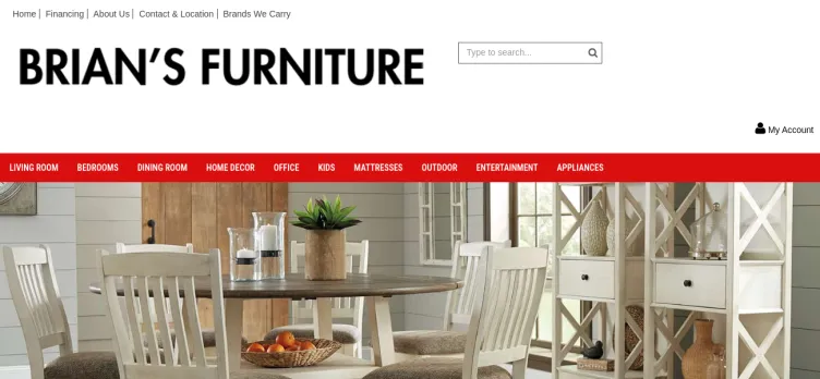 Screenshot Brian's Furniture