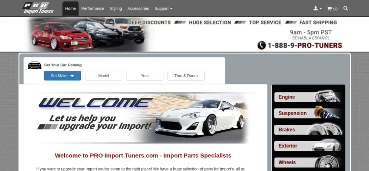 Screenshot PRO Import Tuners