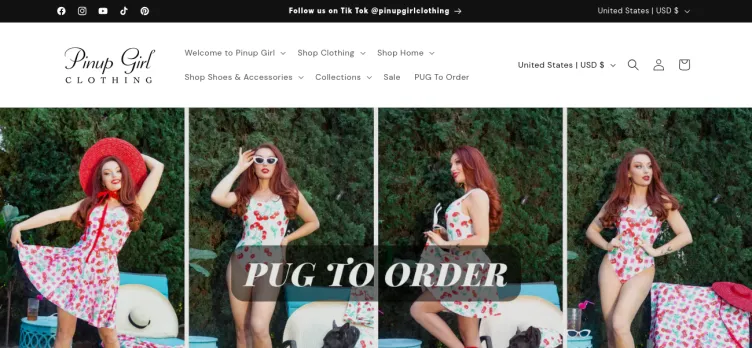 Screenshot Pinup Girl Clothing