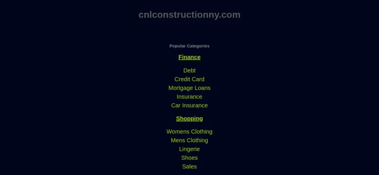 Screenshot CNL Construction & Maintenance