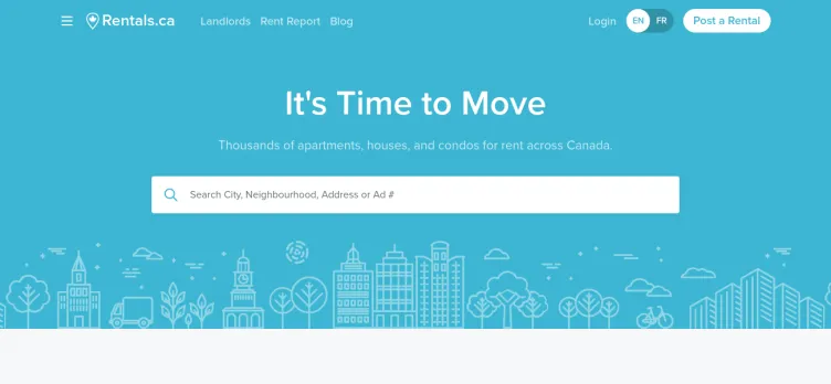 Screenshot Rentals.ca