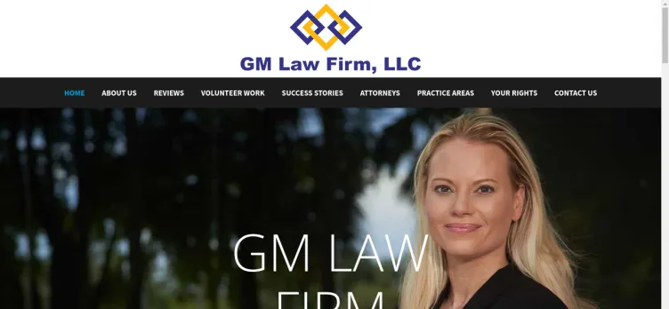 Screenshot GM Law Firm