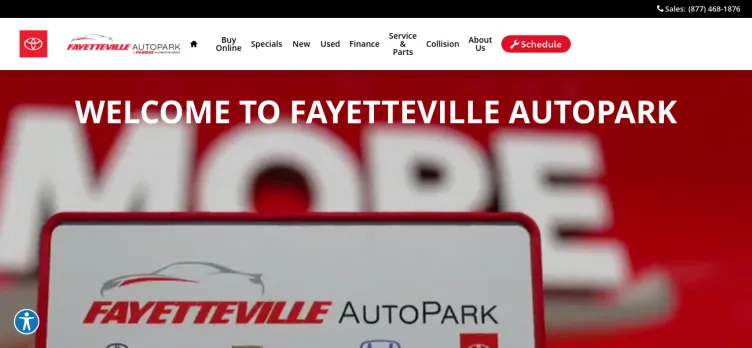 Screenshot Fayetteville Auto Park