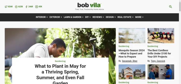 Screenshot Bob Vila