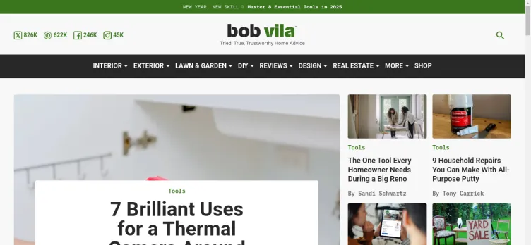 Screenshot Bob Vila