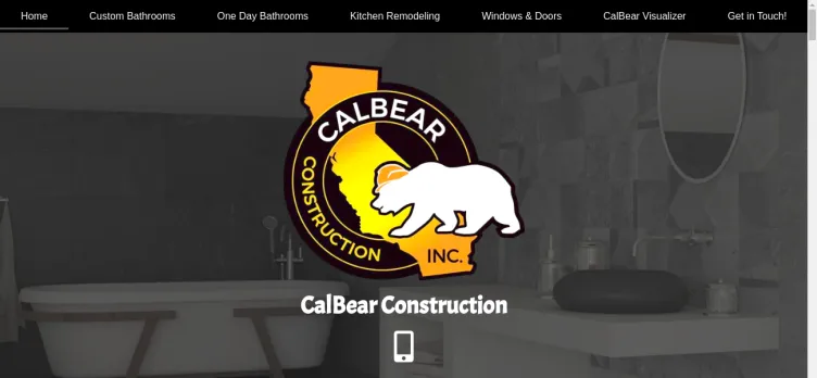 Screenshot Calbear Construction
