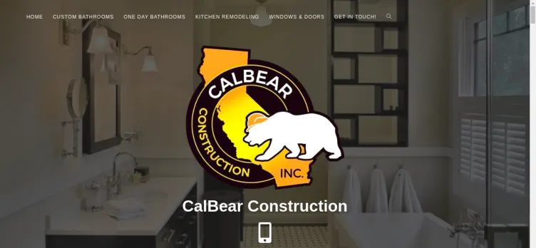 Screenshot Calbear Construction