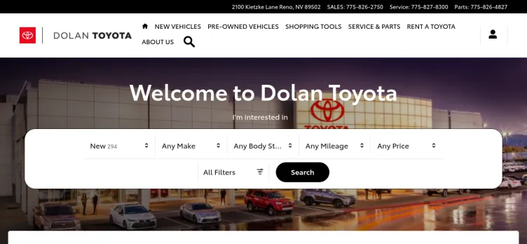 Screenshot Dolan Toyota