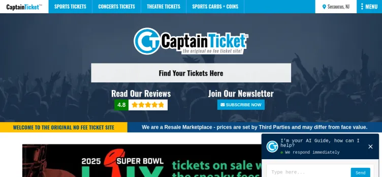 Screenshot CaptainTicket