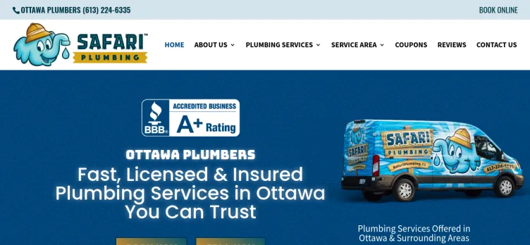 Screenshot Safari Plumbing