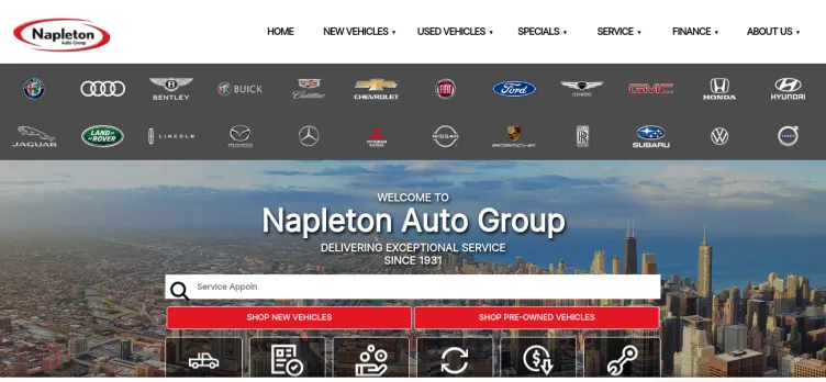 Screenshot Napleton's Autowerks of Indiana