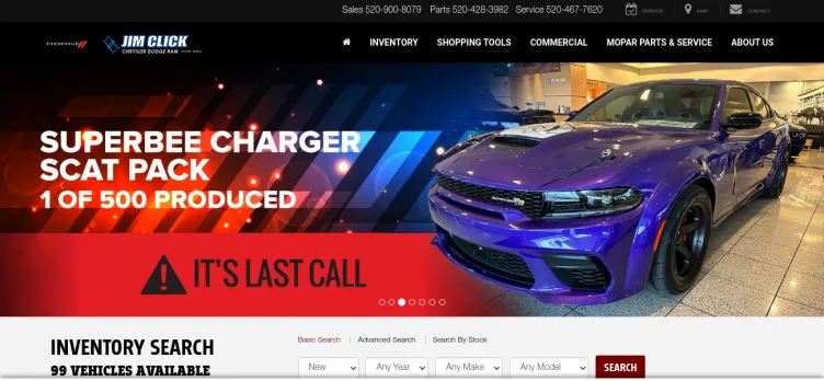 Screenshot Jim Click Chrysler Dodge