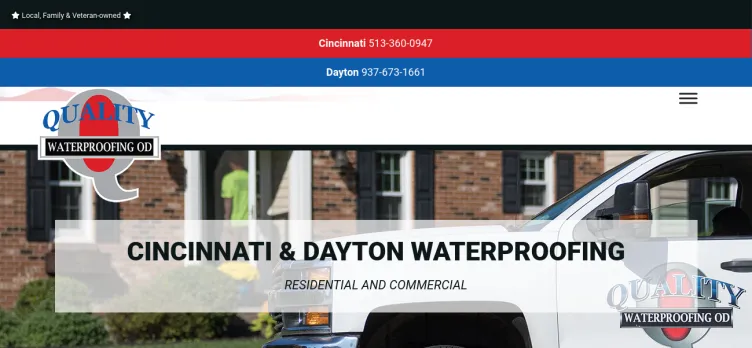 Screenshot Quality Waterproofing of Dayton