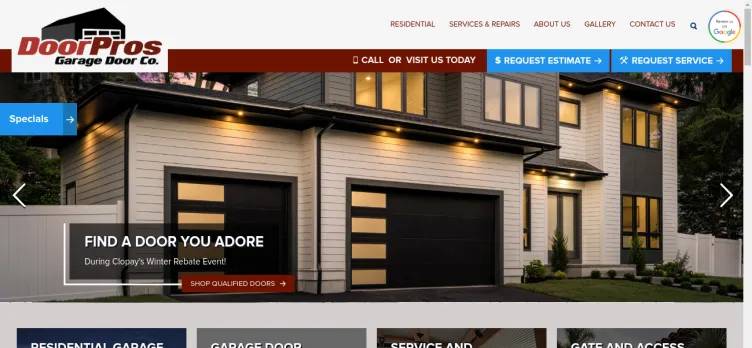 Screenshot San Diego Door Pros