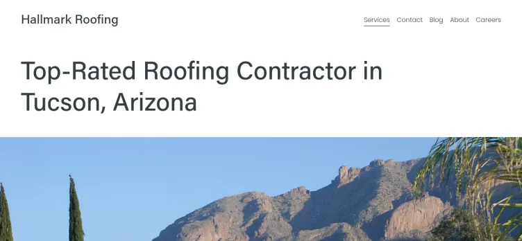 Screenshot Hallmark Roofing