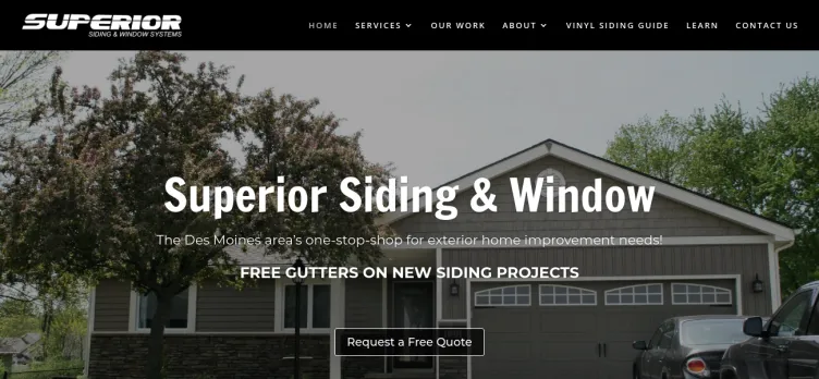 Screenshot Superior Siding & Window Systems