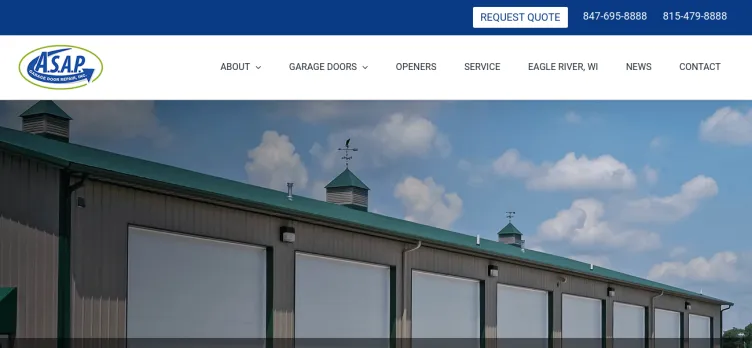 Screenshot ASAP Garage Door Repair