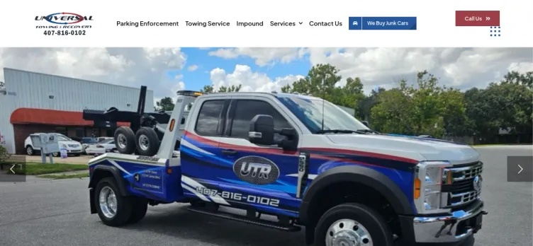 Screenshot Universal Towing & Recovery