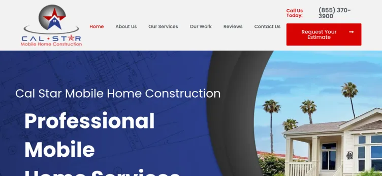 Screenshot Cal Star Mobile Home Construction