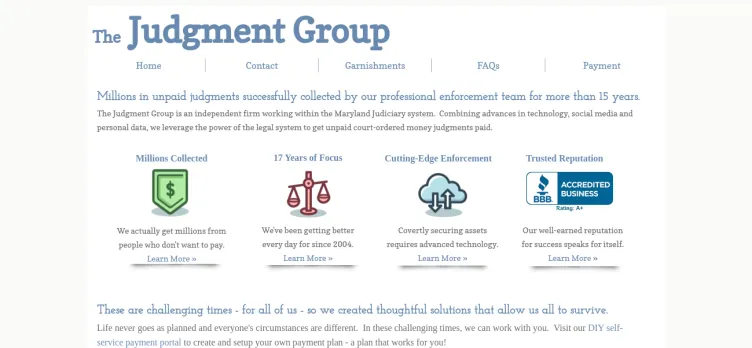 Screenshot The Judgment Group
