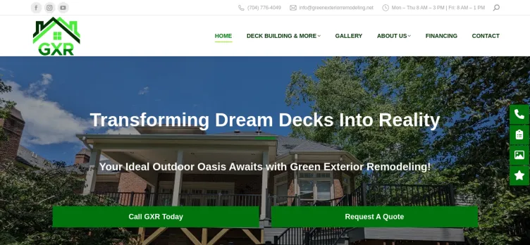 Screenshot Green Exterior Remodeling