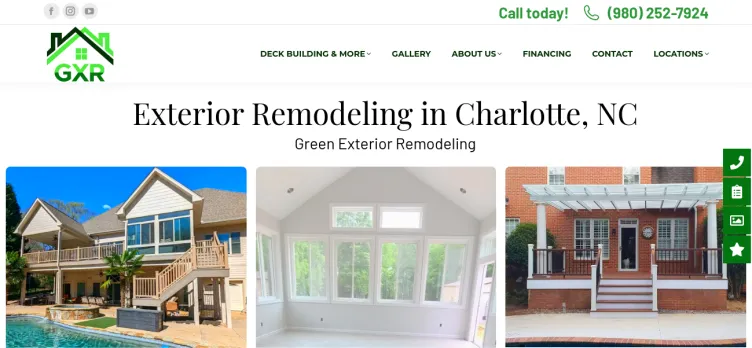 Screenshot Green Exterior Remodeling