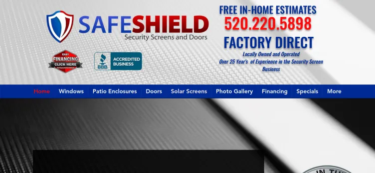 Screenshot Sun Shield Products