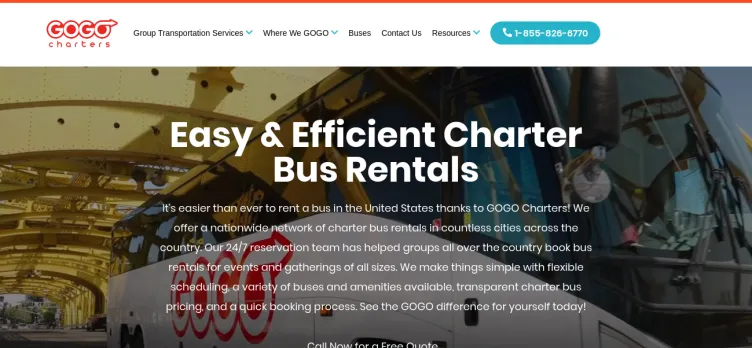 Screenshot Gogo Charters