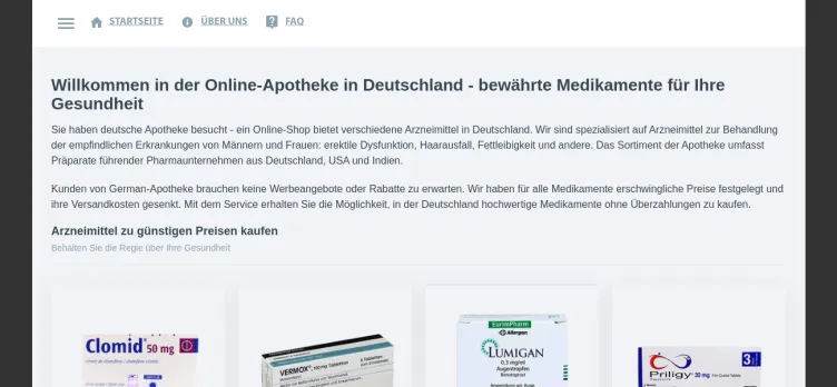 Screenshot German apotheke