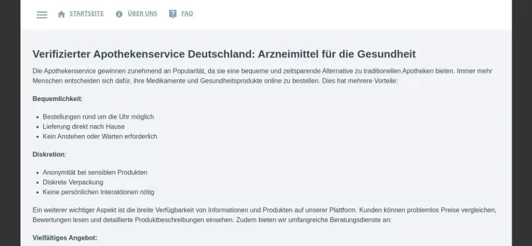 Screenshot German apotheke