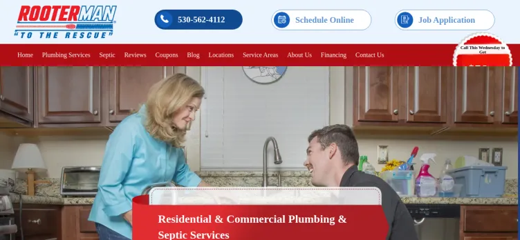 Screenshot A-Rooter-Man Plumbing, Sewer & Drain Cleaning Service