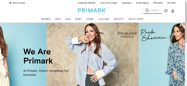 Screenshot Primark UK