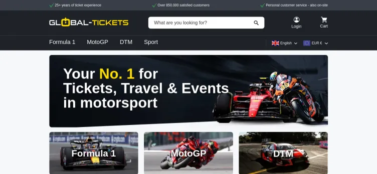 Screenshot Global Tickets