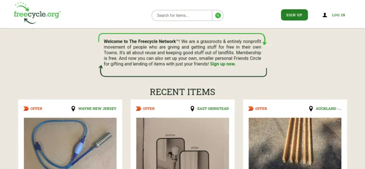Screenshot Freecycle