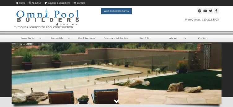 Screenshot Omni Pool Builders and Design