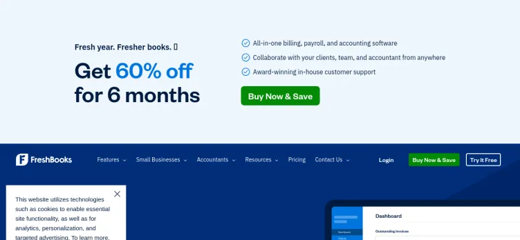 Screenshot FreshBooks