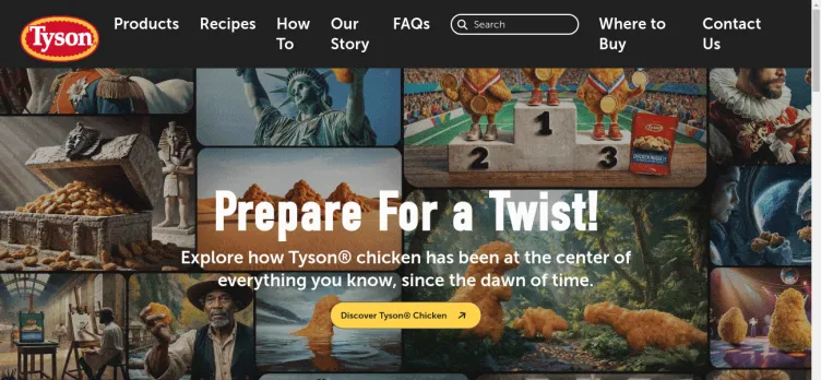 Screenshot Tyson Foods