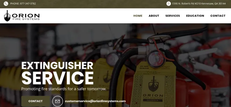 Screenshot Orion Fire Systems