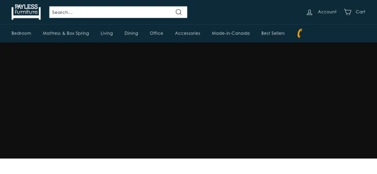 Screenshot Payless Furniture