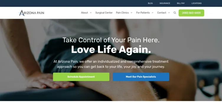 Screenshot Arizona Pain