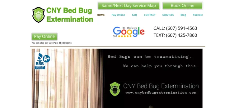 Screenshot CNY Bed Bug Extermination