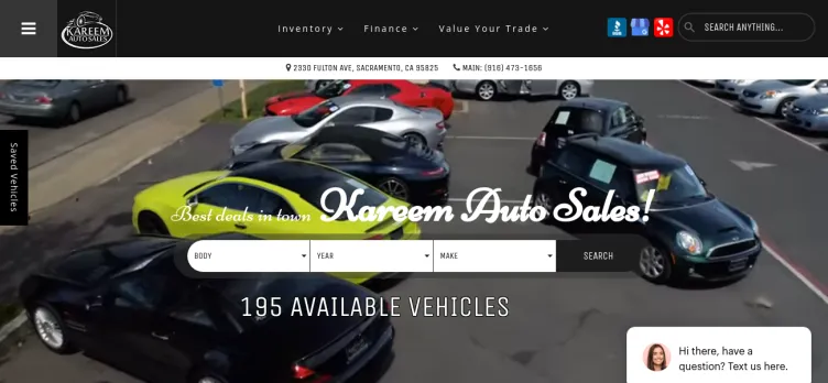 Screenshot Kareem Auto Sales